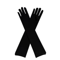1 Pair Milk Silk Elastic Dance Bridal Long Gloves Elegant Wedding Party Stage Performance Breathable Summer Sunscreen Mittens