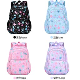 3pcs/set Flower Butterfly Prints School Backpack for Girls Bookbag set Elementary Middle School Student Backpack with Lunch Box