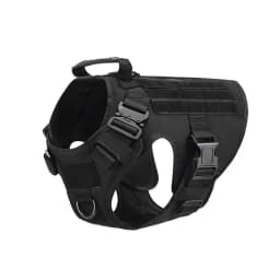 Tactical Dog Harness Collar Leash Molle Pouches For Medium Large Dogs Pet German Shepherd Training Walking Vest Dog Harnesses