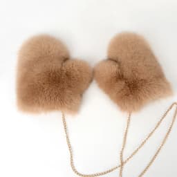 New 2026 Winter Women's Real Fox Fur Gloves Luxury Ladies Keep Warm Natural Fox Fur Mittens Women Fashion Cute Plush Hand Warmer
