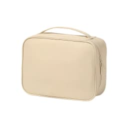 Large-Capacity Cosmetic Bag Double-Layer Toiletry Beauty Tool Organizer with Dividers; Portable Oxford Cloth Travel Handbag