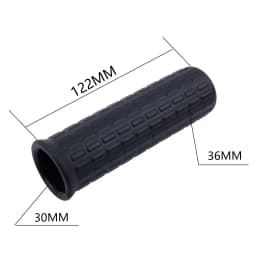 2pcs Wheelbarrow Rubber Handles Round Tubes Replacement Handles Anti Slip Rubber Sleeve ﻿Black Cart Grips Handlebar