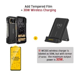 Ulefone Armor 27 4G Rugged Smartphone 64MP Night Vision+50MP+50MP 10600mAh 24GB+256GB Android 15 6.78" 120Hz NFC Global Version