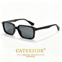 CATERSID Men's Sunglasses Square Frame Cellulose Propionate Temple Tips Sun Glasses Women's Outdoor Travel Driving Glasses UV400