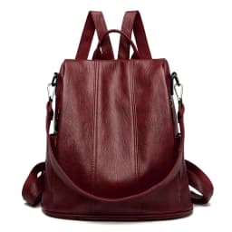 Luxury Brand Anti-Theft Women's Backpack High-Quality Leather Sac a Dos SchoolBag Knapsack for Female