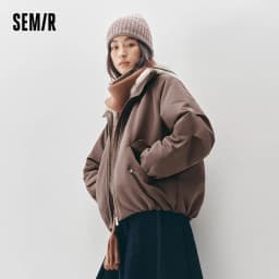 Semir Women Padded Jacket Thermal Warmth Waterproof Windproof Stain Resistant Oversized Fit Mid Length 2026 Winter