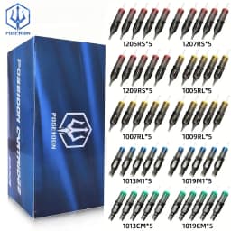 POSEIDON V2 PRO MAX 50PCS Mixed Professional  Tattoo Cartridge Needles Membrane Safety Cartridges Disposable Tattoo Needle