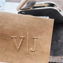 Customize Embossing Stamp Wedding Monogram Embosser Stamp, Personalized 2 Initials Embosser Stamp, Wedding Gift, Hand Held Embos