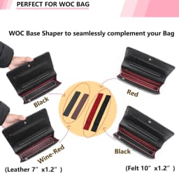Base Shaper for WOC Handbag Purse Bottom Insert for Wallet on Chain Bags WOC Shaper Felt Bag Shaper Saver WOC Base Shaper