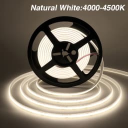 IP68 Waterproof COB Strip 12V 24V 1M 10M 20M 320Leds/M RA90 3000K 4000K 6000K High Density Flexible Ribbon Rope LED Light