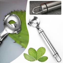 Home Kitchen Tool Peeler Multifunctional Stainless Steel Nopal Peeler Kitchen Accessories for Sliced Thorn Hole Mexican Cooking