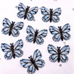 Resin Shiny Colorful Crystal Butterflies Flatback Rhinestone 1 Hole Appliques Ornaments 10pcs Home Figurines decor Crafts