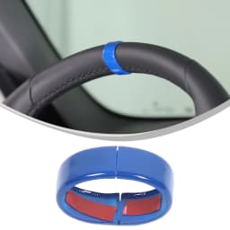 2x ABS Red Plastic Car Steering Wheel Positioning Label Decorative Cover Suitable for BMW 5 Series G60 2024-2025 X3 G45 2025