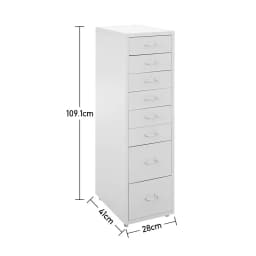 【Breeins】Vertical File Cabinet with Wheels Storage Shelf For Home Office