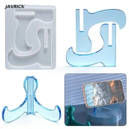 Mobile Phone Stand Silicone Mold DIY Assembly Cellphone Photo Frame Holder Bracket Crystal Epoxy Resin Casting Mould Crafts