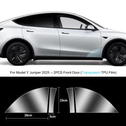 For Tesla Model Y Juniper 2027 Front Door Corner Anti-Scratch Film Rear Door Protective Films Invisible Car Clothing TPU Film
