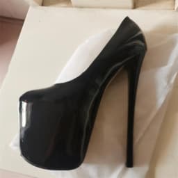 SDTRFT Pumps Ladies Platform Woman 22cm Thin High Heels Zapatos Mujer Stiletto Crossdresser Round Toe Dance Shoes Plus:34-46 47