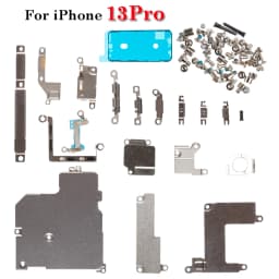 1set Full Inside Small Metal Parts Shield Plate Set Kit Holder Bracket For iPhone 6s 7 8 XS XR XS 11 12 13 14 15 16 Pro Max Plus