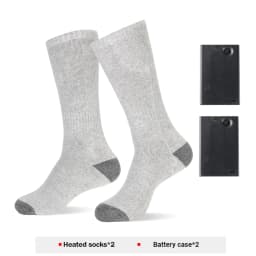 Heated Socks Winter Warm Snowmobile Skiing Heated Socks With Battery Case Outdoor Sport Thermal Heated Foot Warmer Ski Sports
