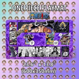 Boardgame- One Piece OPCG Luffy Playmat with Stitched Edges Custom One Piece Mouse Pad Desk Accessories for Gamers Desk Mat