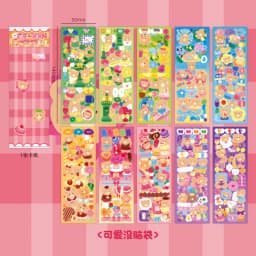 10 - 100PCS Cute Sparkle Polco Deco Sticker Pack - Korean Kawaii Glitter Sticker Seal for Toploaders, Polaroids & Photocard