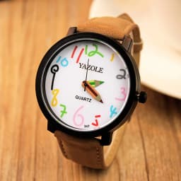 YAZOLE Creactive Pencil Pointer Quartz Watch for Kids Boys Girls Leather Belt Fashion Sport Children's Watch Montre Enfant