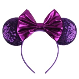 Cute Women Mouse Ears Leopard Print Headbands for Girls Baby Women Sequins 5"Bows Hair Accessories Adults Hairbands Kids Gift