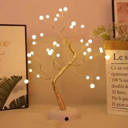 36 LED Pearl Tree Lamp for Tabletop Home and Bedroom Decoration Battery USB Operated Night Light with Soothing Ambient Light