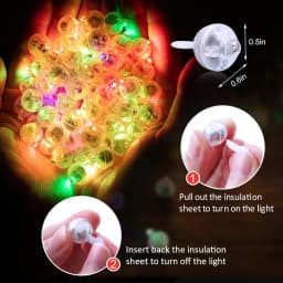 50/100 Pcs LED Balloon Lights Mini Round Ball Balloon Night Light LED Flash Lamp for Paper Lanterns Wedding Party Decorations
