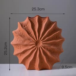 Minimalism Shell Shaped Ceramic Vase Hydroponics Floral Vases Orange Conch Flowers Pots Flower Arrangement Desk Decoration