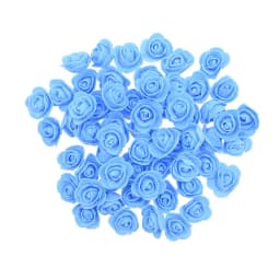 200/100pcs 3cm Foam Teedy Bear Rose Artificial Fake Flower Heads For Home Decor Wedding Birthday Christmas Party DIY Wreath Gift