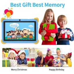 5G Wi-Fi 7 Inch Kid Tablet 4GB RAM 64GB ROM 4000MAH Battery Dual Camera Children's Android 12 Gift Kids