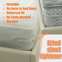 Bedsheet Holder Straps 4 Pack Fitted Sheet Clips Secure Non Slip Mattress Corner Straps Elasticated Heavy Duty Universal Fit