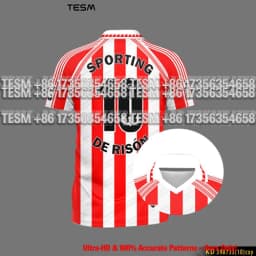 Men Red Retro Polo Collar Soccer Jersey 3D Print Short Sleeve T-shirt Breathable Football Training Tops Unisex Sports Streetw