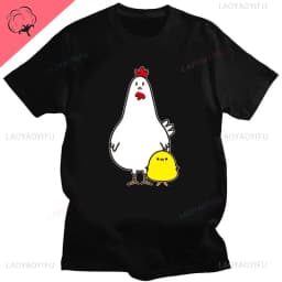 ME SUDA LA POLLA Cute Chicken Cartoon Print Tshirt Men Women Casual Cotton Unisex Sports Top T Shirt Streetwear Creativity Shirt