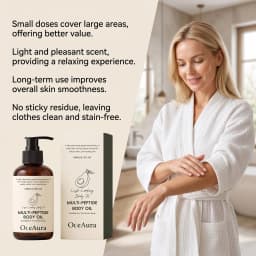 Multi Peptide Firming Body Oil Avocado Extracted Nourish Glow Radiance Skin Tightening Anti Aging Moisturizing Massage Body Oil