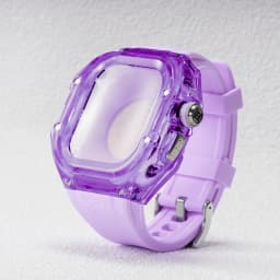 Luxury Transparent Waterproof Case for Apple Watch Ultra 2 49mm Protection Anti-slip Watch Cover+Silicone Strap for Apple Watch