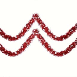 4M/8M Christmas Snowflake Tinsel Garland Xmas Tree Decoration Christmas Red Twist Garland Ceiling Hanging New Year Party Decor