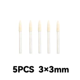 10Pcs/5Pcs Wool Felt Mounted Polishing Buffing Wheel OD 3-10mm Grinding Head for Dremel Drill Rotary Tool 3mm Shank