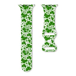 St. Patrick's Day Strap for Apple Watch Band 45mm 40mm 44mm Easter Day Printed Silicone bracelet iWatch series 9 8 7 se ultra 2
