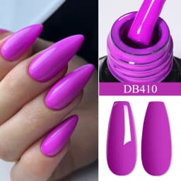 Mtssii Reflective Glitter Gel Pink Sparkling Sequins Gel Nail Polish Soak Off UV Nail Gel Semi-permanent Nail Art Decoration