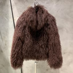Mongolian Fur Jacket Stand Collar Women's Mongolian Fur Coat Winter Warm Winter Natural Fur Cloth 908