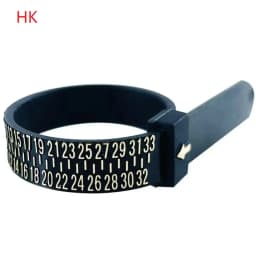 PHYHOO Plastic UK US EU JP HK Size Ring Size Measuring Tools Finger Gauge Ring Sizer Belt Measurement Tool Jewelry Accessories