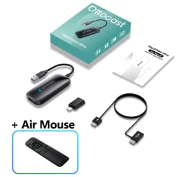 OTTOCAST Play2Video Ultra Carplay Ai Box Wireless Android Auto Adapter Built in Youtube Netflix For VW Benz Ford 99% of Cars
