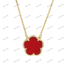 Natural Stone Shell Plant Five Leaf Flower Creative 20 Leaf Pendant Necklace Sweater Chain Women's Advanced Gift Clover