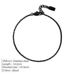 EMANCO Wire Chain Bracelet Fashion Trend New Personalized Men's White Gold Bracelet Non-Fading Color Wholesale Jewelry