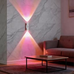 Double Head RGB LED Night Light with Motion Sensor Rechargeable Magnetic Wall Lamp for Cabinet Hallway Stair Mood Ambient Light
