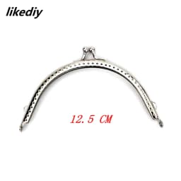 20 Pcs/Lot Glossy Silver Basic Metal Purse Frame Kiss Clasp Lock DIY Bag Accessories 8.5/10.5/12.5/15.5/18CM