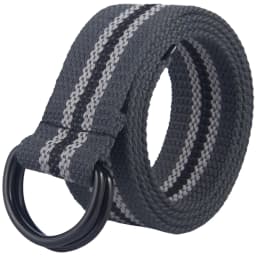 Double loop buckle canvas belt for men and women, youth canvas belt for women, Korean version, minimalist denim belt