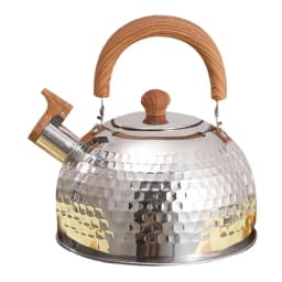 Whistling Tea Kettle 2L Tea Kettle For Camping Tea Kettle Loud Whistling Stainless Steel Teapot Anti-Hot Handle And Anti-Rust